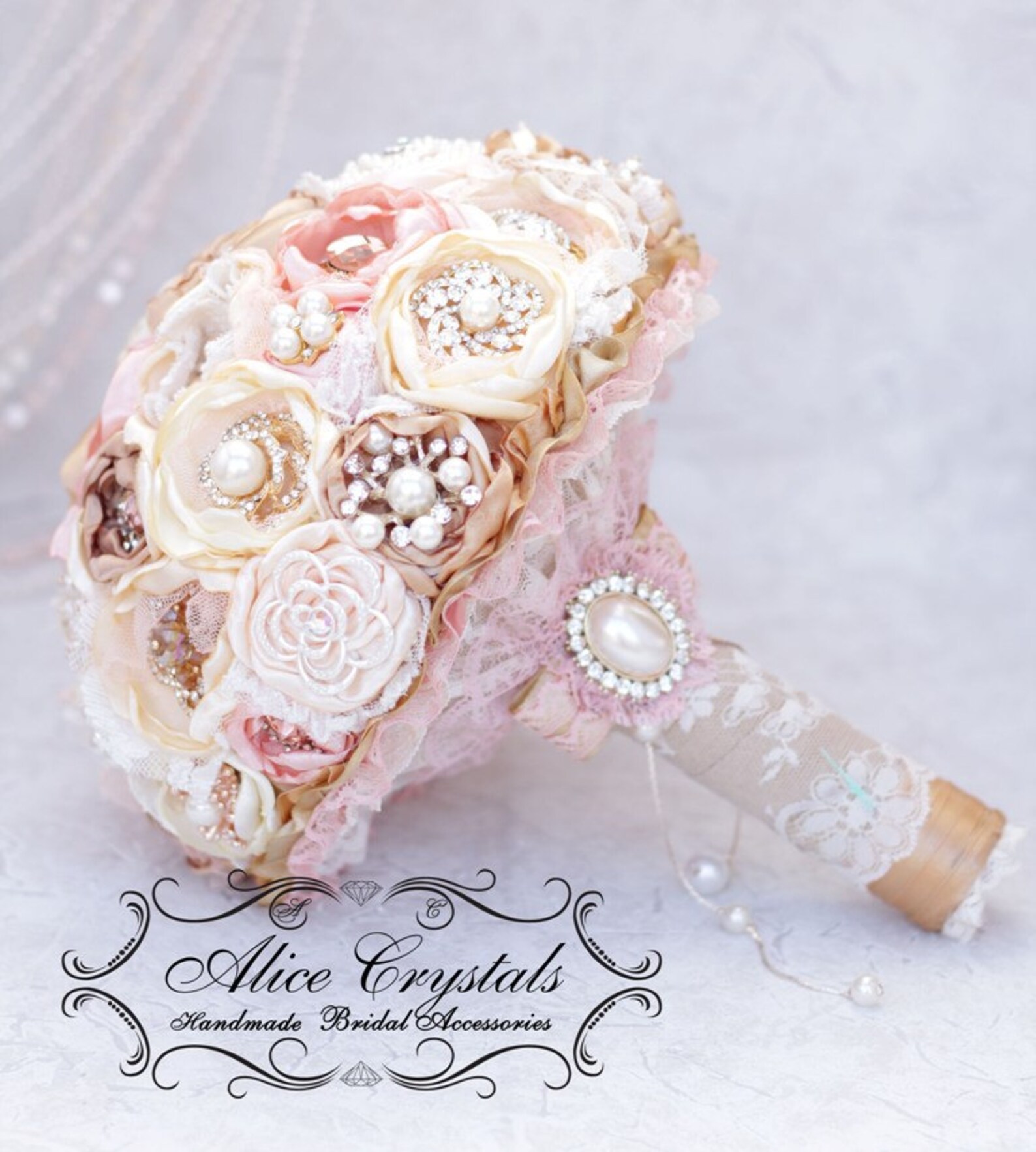 Brooch Bouquet. Vintage Bouquet. Brooch Bouquet Lace Gold Etsy