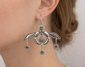 Silver earrings