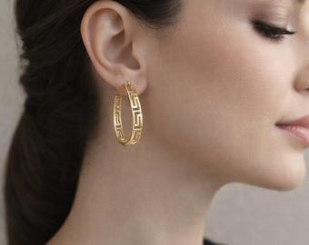 Gold earrings