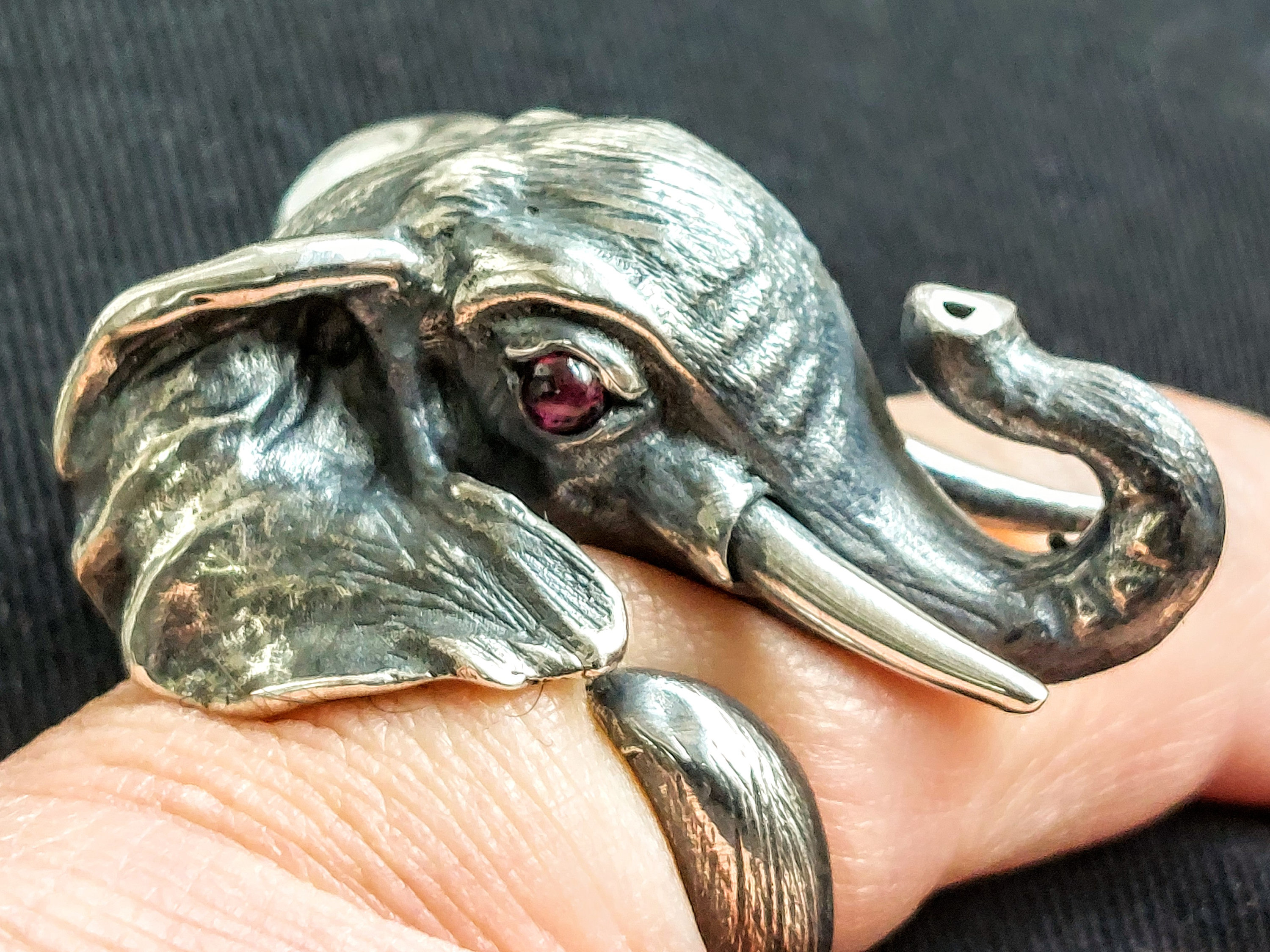 Elephant Ring in Sterling Silver 925 Handmade Elephant Jewelry Silver Animal Ring. Etsy