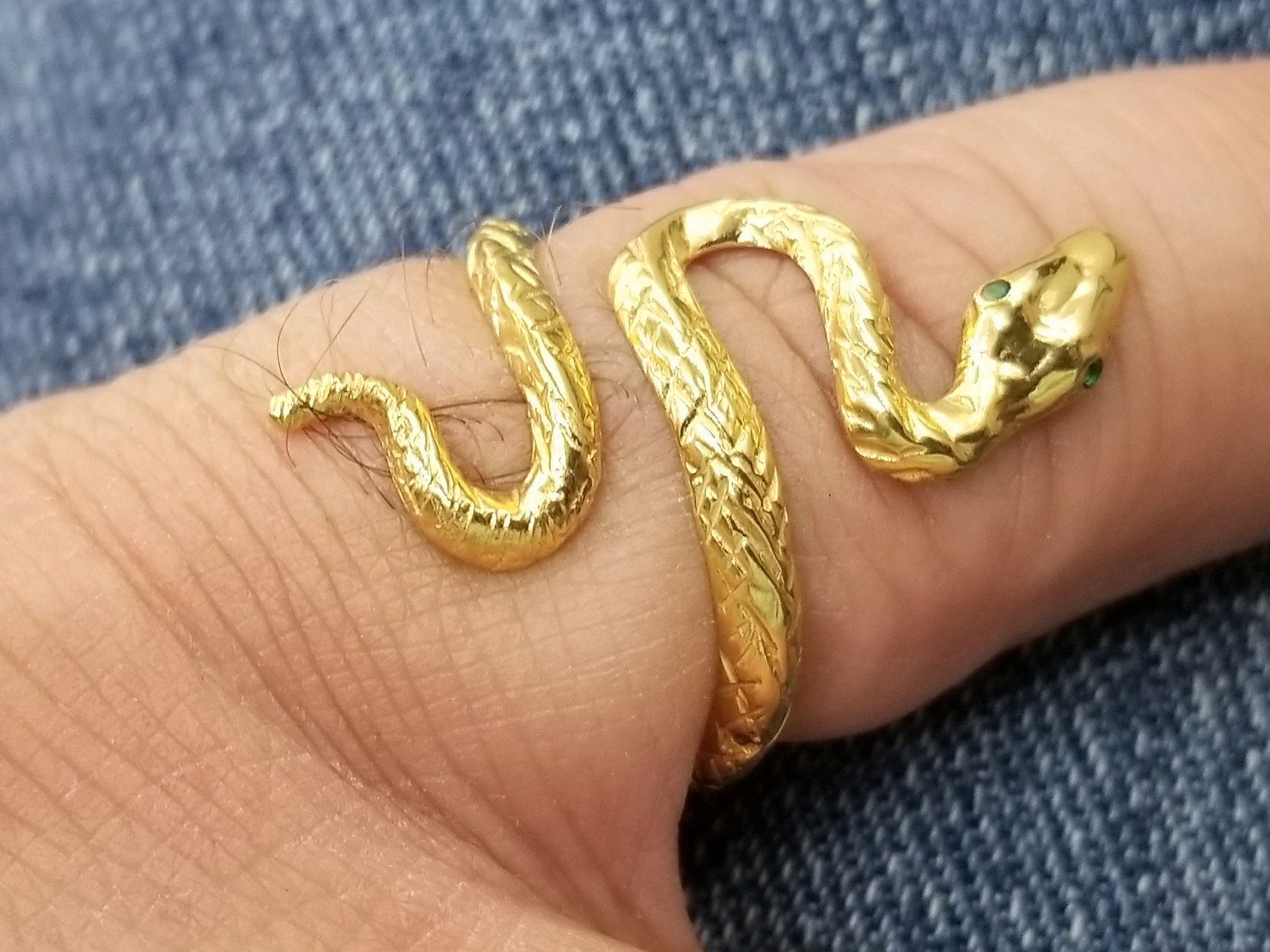 Snake Ring Wrap Animal Adjustable Shiny Silver Plated Brass 6.5-8.5us size  4004 | eBay