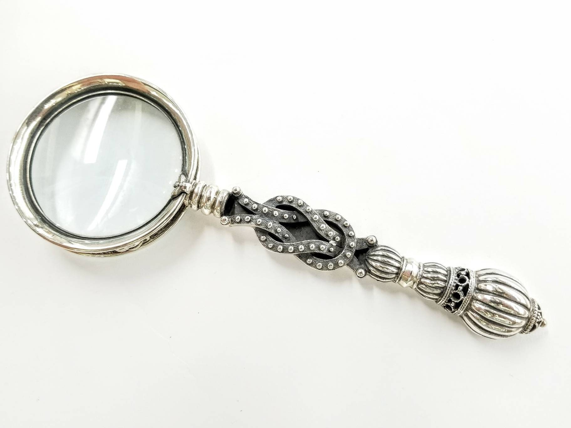 Antique Finish Brass Magnifying Glass - Mini Magnifier -Necklace Monocle  Pendant