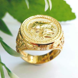 Bague Pièce De Monnaie 30 Drachmai Grèce En Argent - Coin Ring - Neuf Avec étiquettes - Marque AntiqueCoinRings