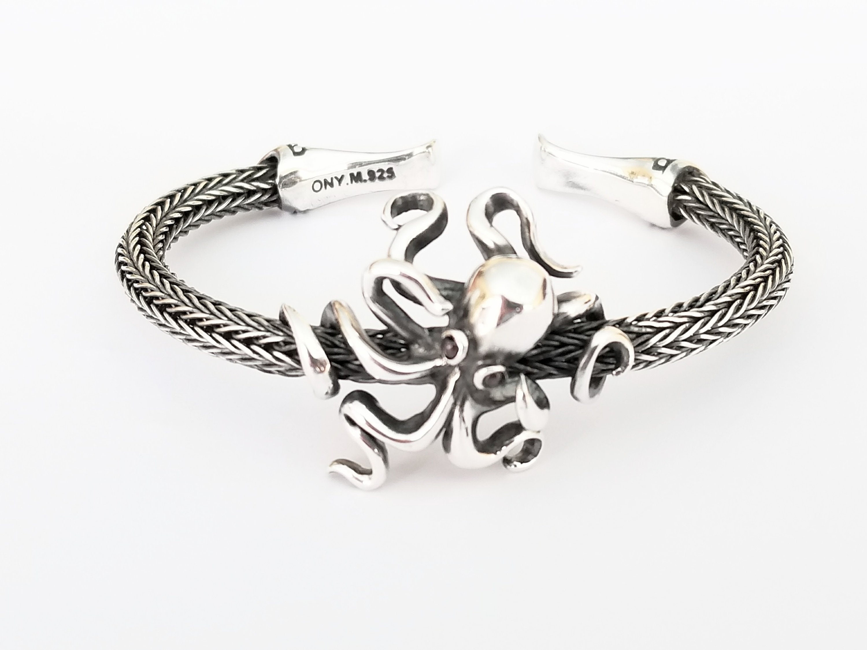 Small octopus bracelet in sterling silver 925 | Etsy