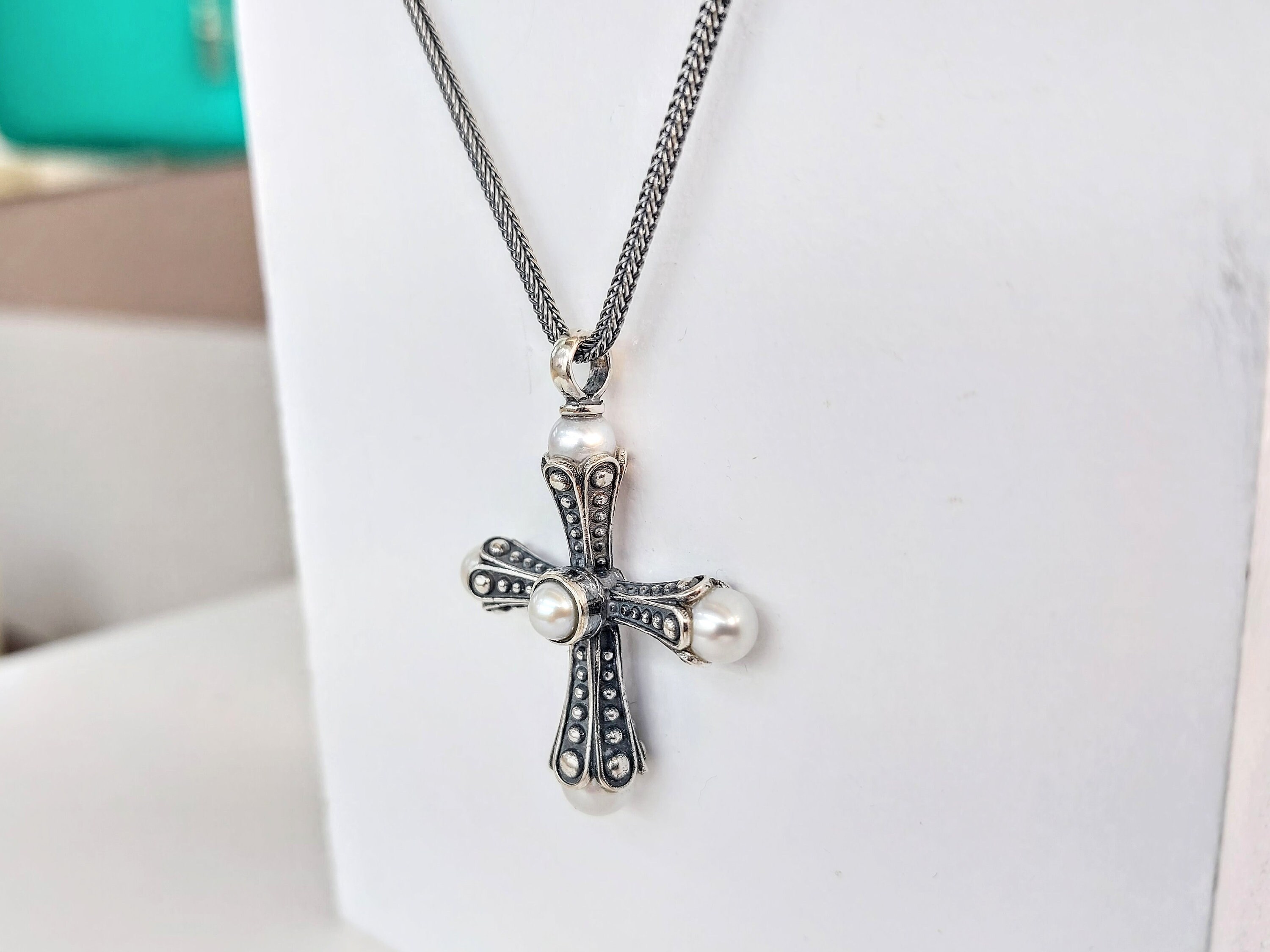Brighton pearl hotsell cross necklace