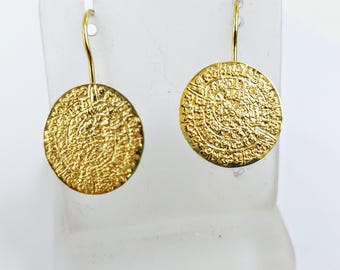 Gold earrings