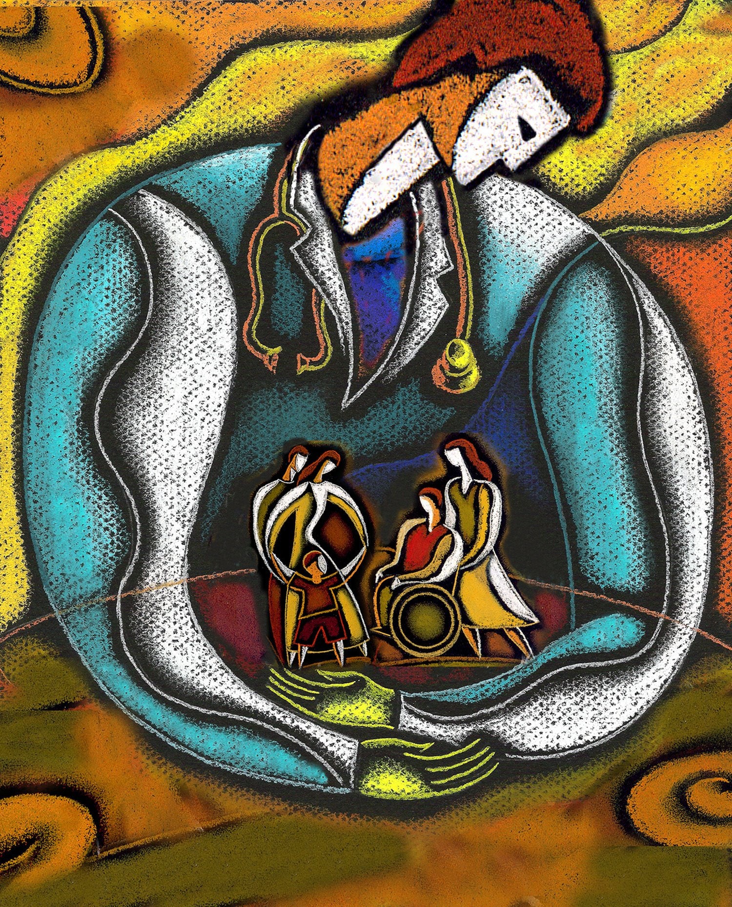 Healthcare Doctor, Medical office Decor, Canvas Stretched & Readyto