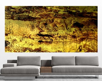 Abstract Wall Decorative Stretched Custom Made Canvas Print Contemporary Modern Room decor Art  by Leon Zernitsky.