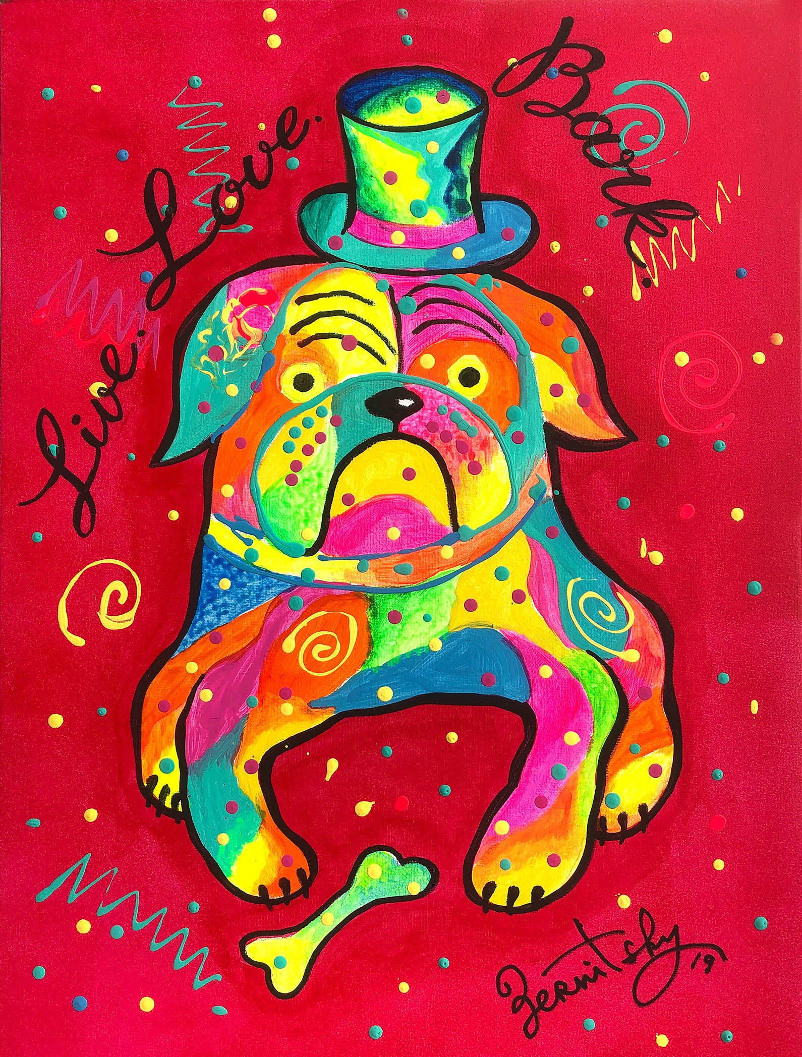 Cute DOG, Baby Nursery art, room decor, Animal Canvas Print, Colourful Abstract Wall Art , Wall decor, Acrylic Painting Cute DOG, Baby Nursery art, room decor, Animal Canvas Print, Colourful Abstract Wall Art , Wall decor, Acrylic Painting