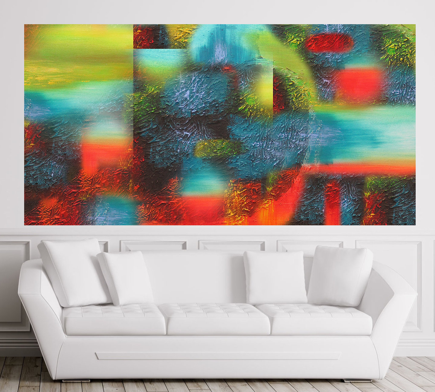 Abstract Wall Decorative Stretched Custom Made Canvas Print