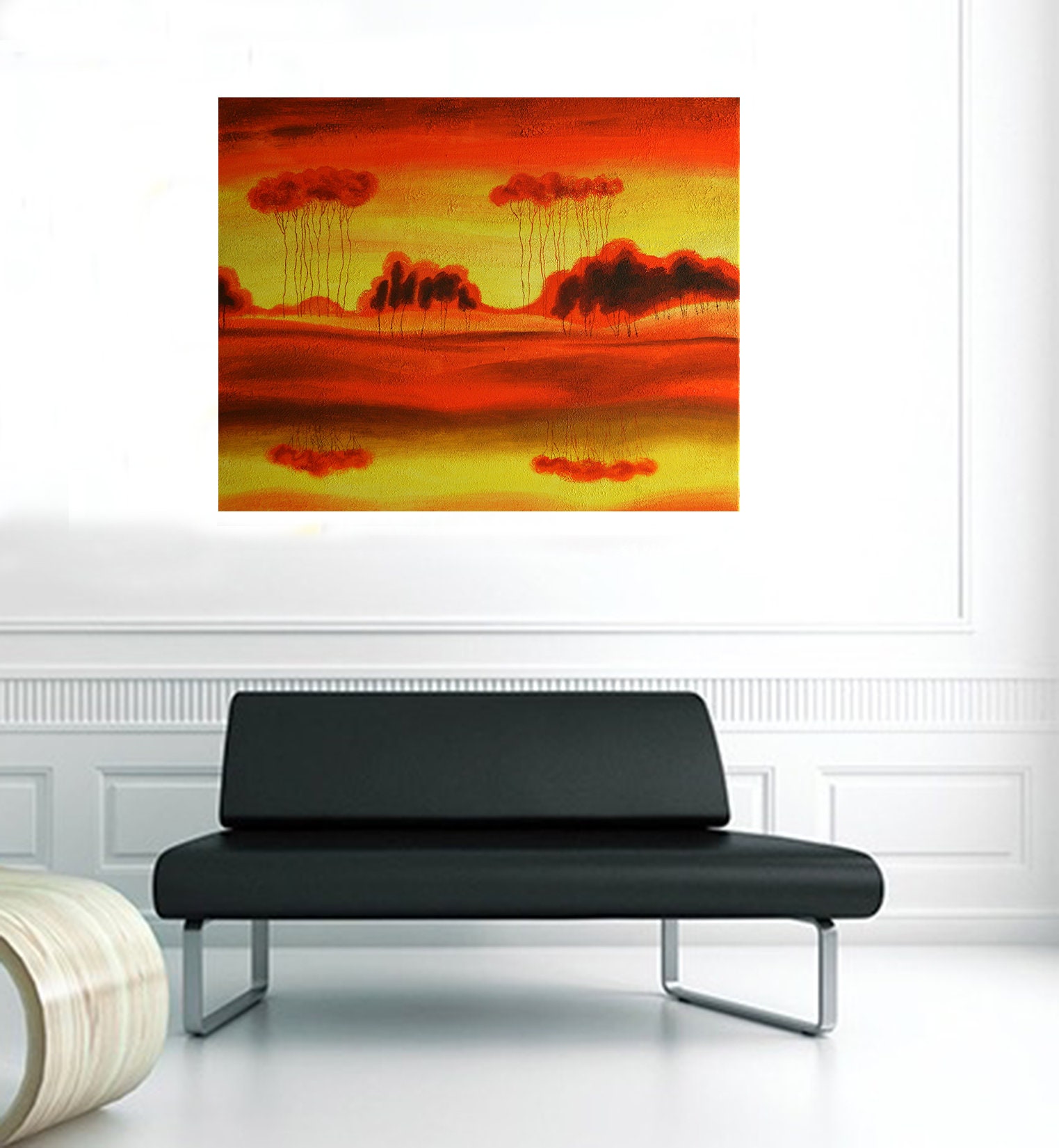 Landscape Stretched Canvas Print Home Decor Contemporary Decorative Art