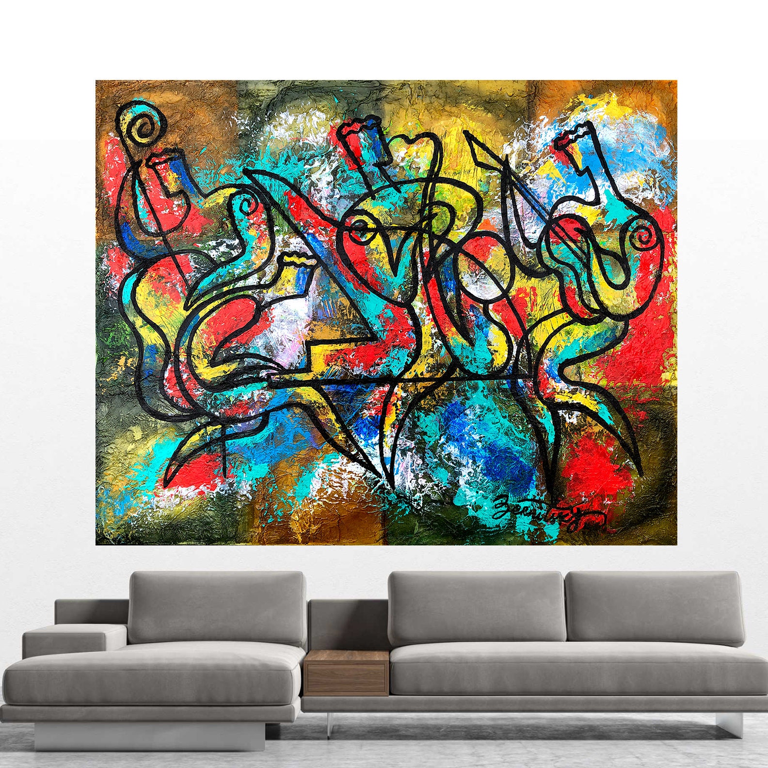 extra large canvas art, extra large wall art canvas L296 – LargeArtCanvas