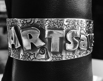 ARTSAVESLIVES Sterling Silver Bracelet-Cuff