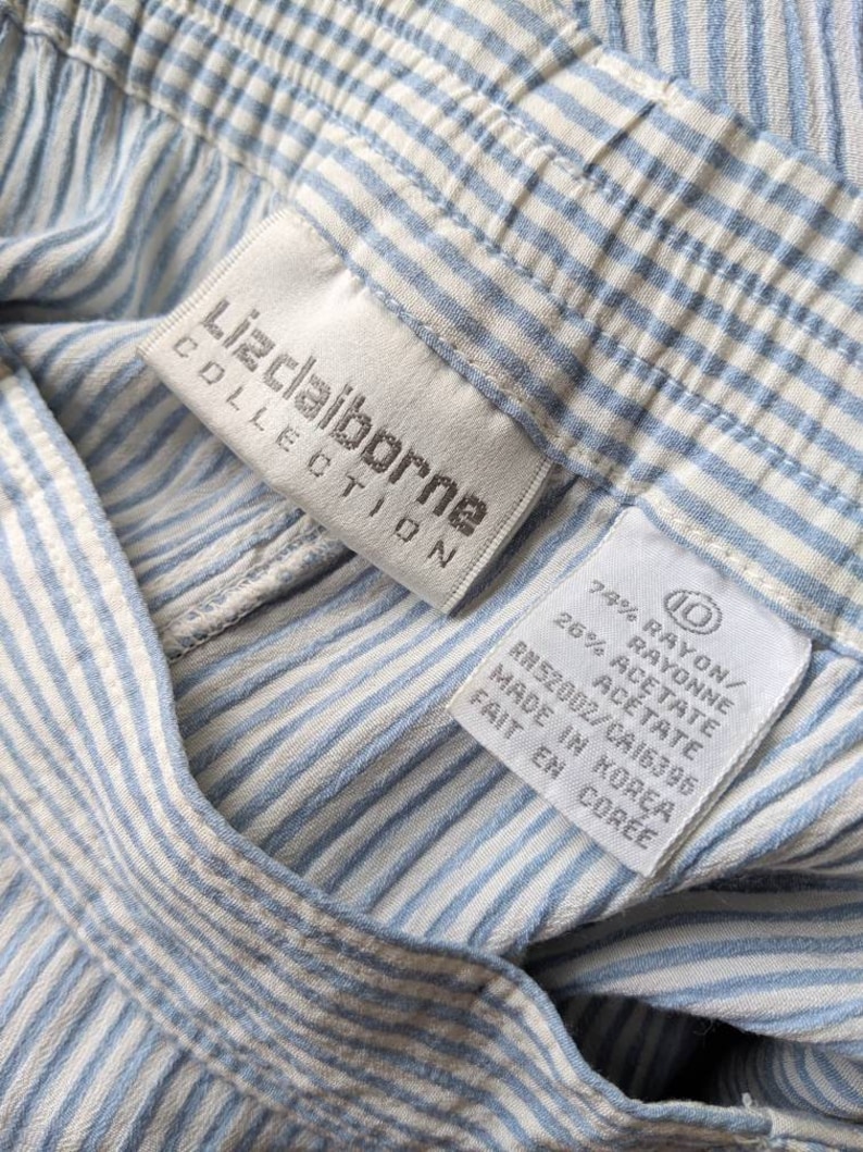 Jupe De Lit Vintage Liz Claiborne - Taille King, Motif Fleur Bleu, Style Cottagecore Années 90