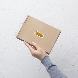 Autocollant de bobine de fil, autocollants pour artisans, courtepointe, couture, couture, autocollants bujo pour agenda, autocollant de fil jaune coupe baiser