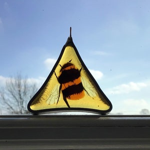 Fused glass bee, perfect gift for bee lovers