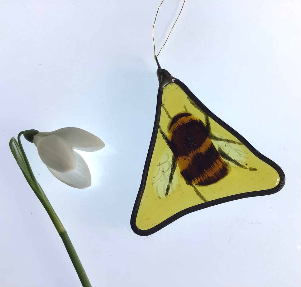 Fused glass bee perfect gift for bee lovers Etsy