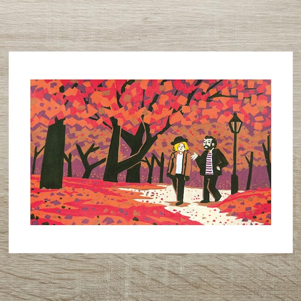 When Harry Met Sally - Romantic Posca Print (A5)