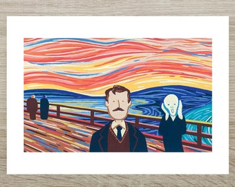 Edvard Munch - Scream Posca Print (A5)