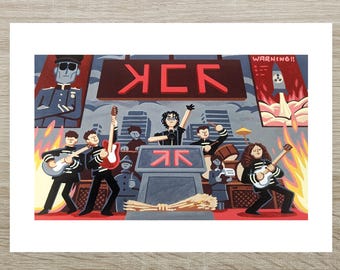 PRÉCOMMANDEZ l'affiche Posca (A5) de My Chemical Romance - Black Parade Tour