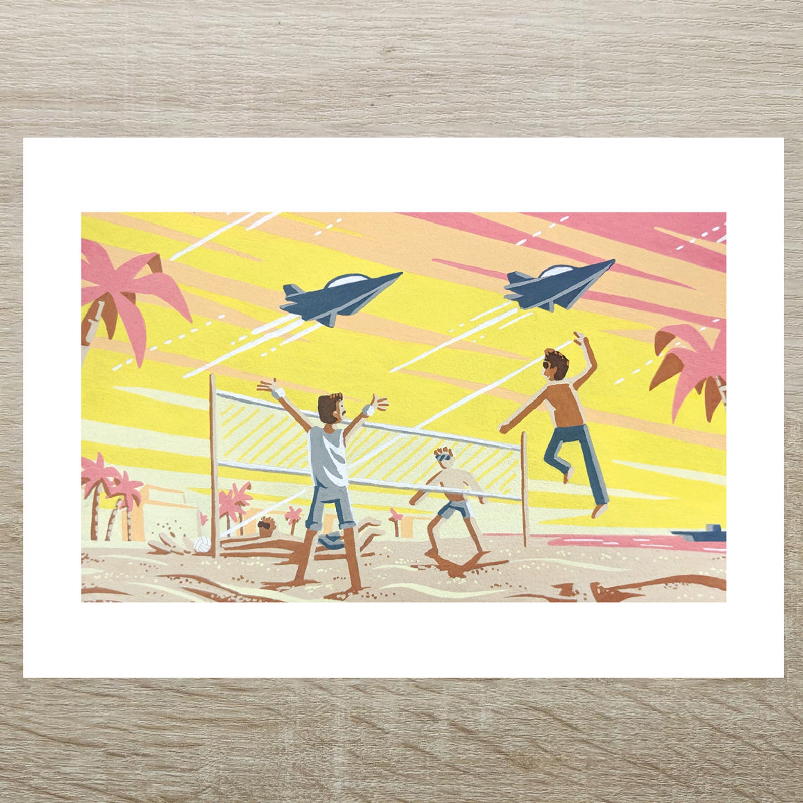 Top Gun Maverick and Goose Volleyball Movie Posca Print A5 Etsy México