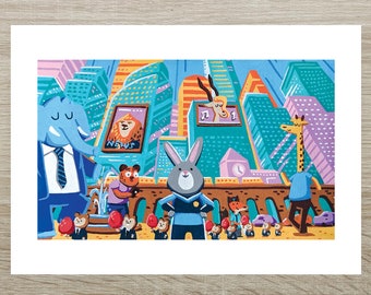 Zootopia / Zootropolis - Judy Hopps Posca Print (A5)