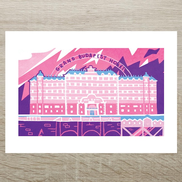 Grand Budapest Hotel - Wes Anderson Posca-tryck (A5)