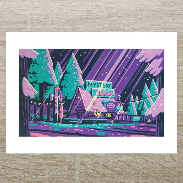 Gravity Falls - Mystery Shack Posca Print (A5)