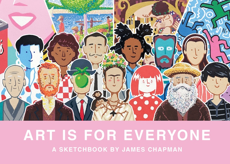 Art is for Everyone Sketchbook of Artists, 32 pages image 1