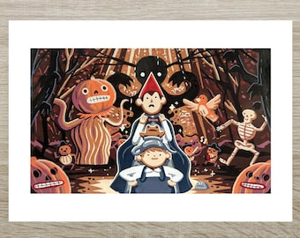 Over The Garden Wall - Posca Print (A5)