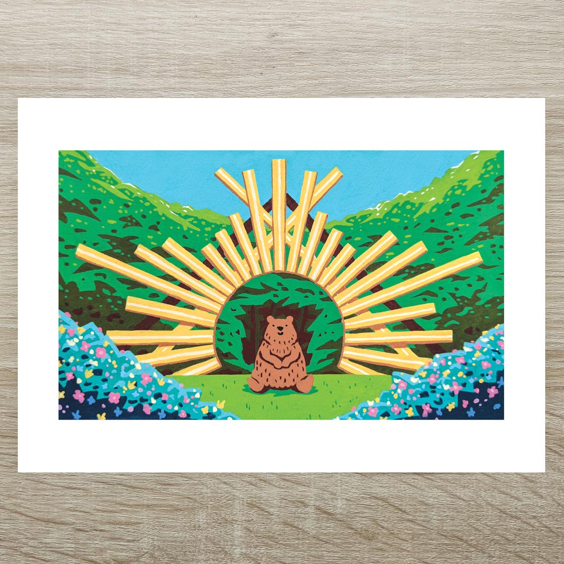 Midsommar - Bear Posca Print (A5)