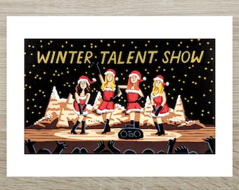 Mean Girls - Christmas Talent Show Print (A5)