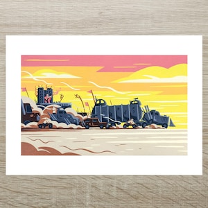 Impresión Posca de Mad Max Fury Road - War Rig (A5)