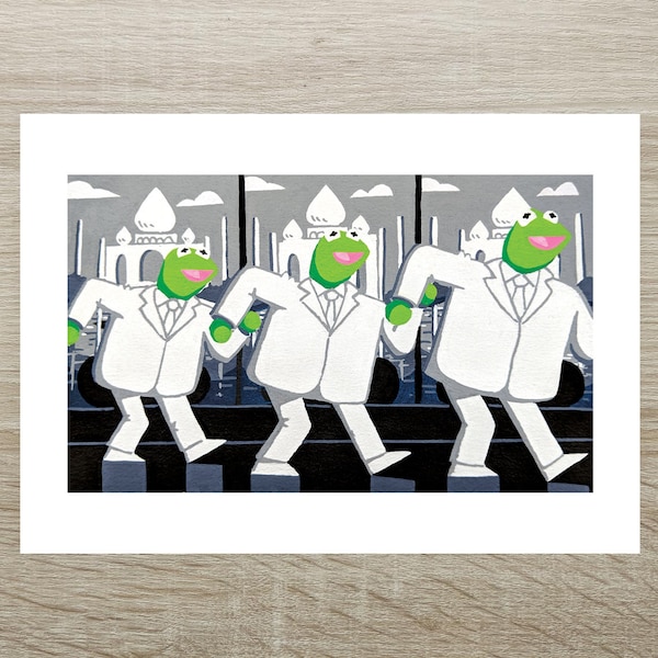 Kermit the Frog/Talking Heads "Once in a Lifetime" - Posca Print (A5)
