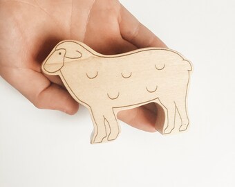 Wood Toy - Farm Animal  - Sheep