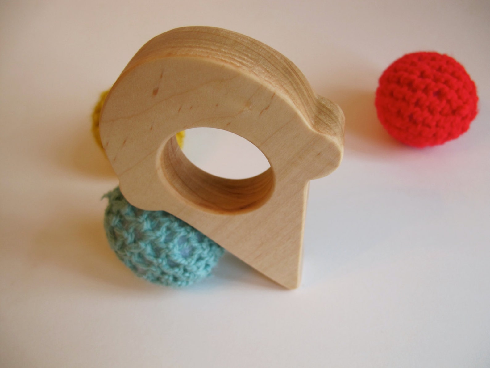 Wood Toy Ice Cream Cone Teether Organic Safe and Natural Etsy