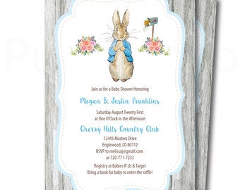 Peter Rabbit Invite Etsy