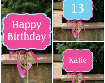 birthday signs etsy