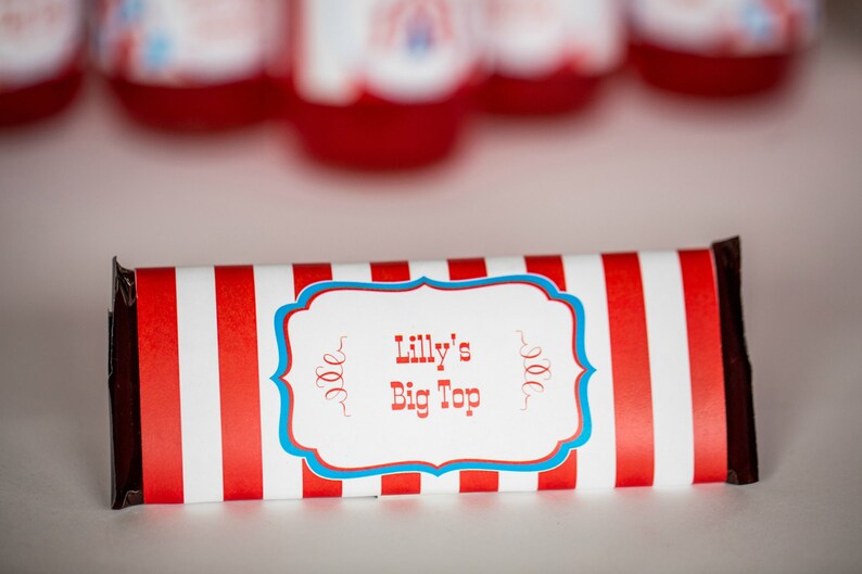 Carnival Party Carnival Party Candy Bar Wrappers Instant Download Carnival Party Favor Labels Carnival Party Hershey Candy Bar Wrappers