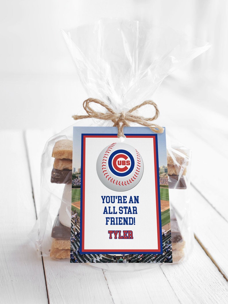 Chicago Cubs Themed Baseball Invitation Chicago Cubs Baseball | Etsy