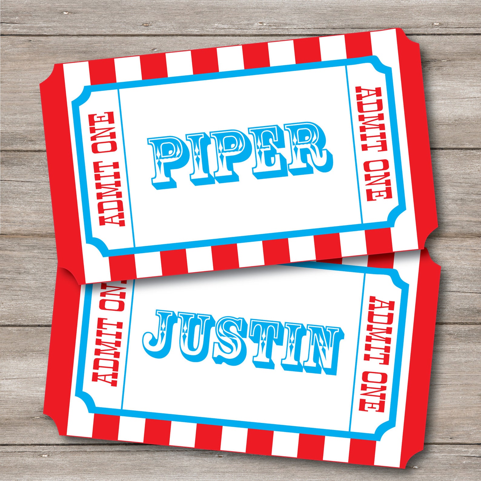 Jumbo Carnival Tickets Printable Big Carnival Tickets Etsy