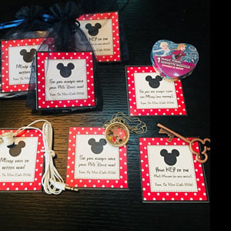 Mickey Mouse Favor Tags Printable Mickey Mouse Bag Tags | Etsy