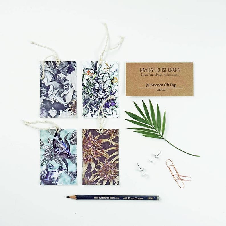 Pack x4 Rainforest Gift Tags