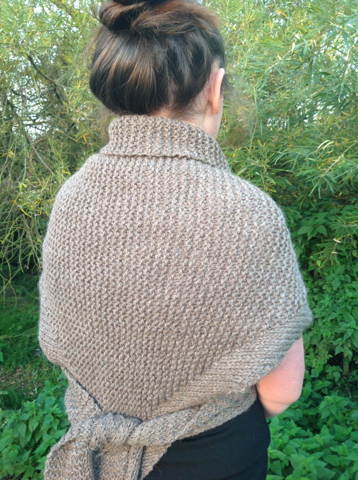 KNITTING PATTERN home Again Sontag Shawl Etsy