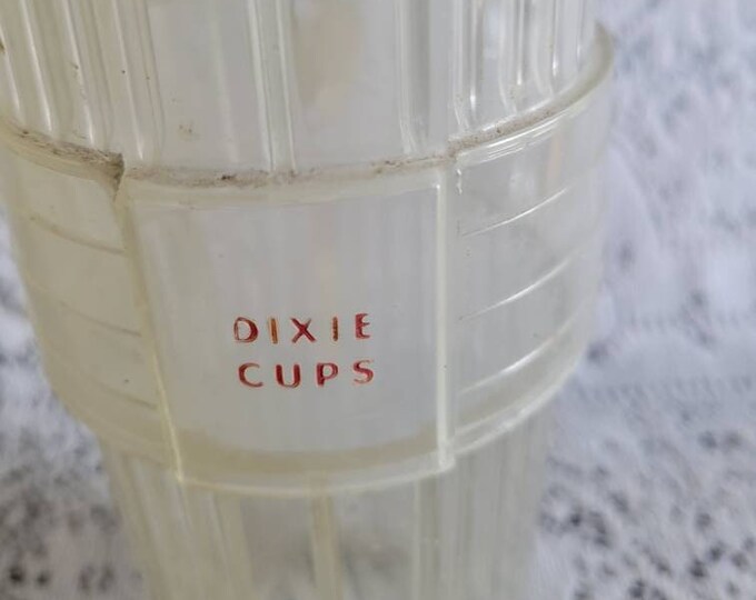 Vintage Dixie Cup Dispenser With Original Cups 1974 Deadstock Never