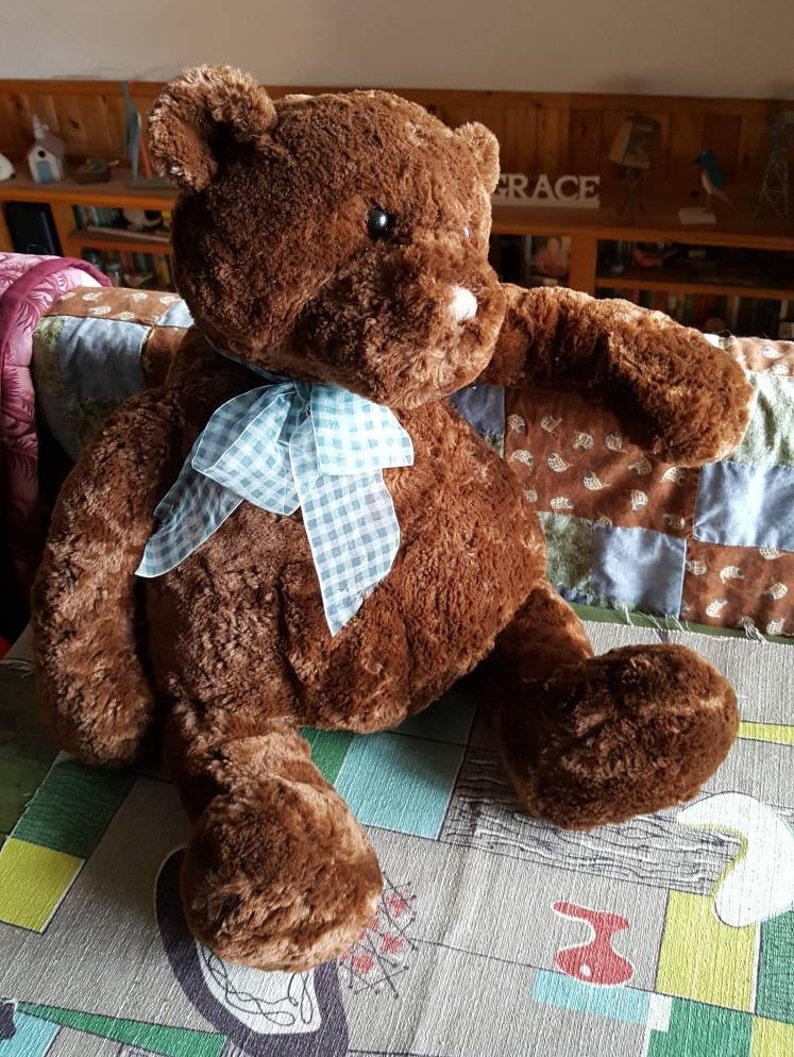 Vintage Gund Heads and Tales Grizzly Teddy Bear Etsy