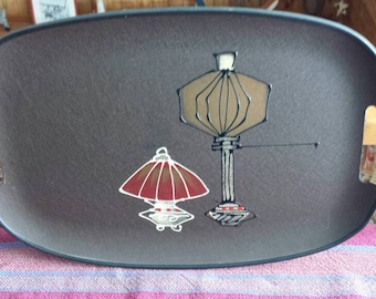 Vintage Tilso Japan Serviertablett 1960er Jahre