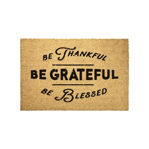 Be Thankful Door Mat Rug