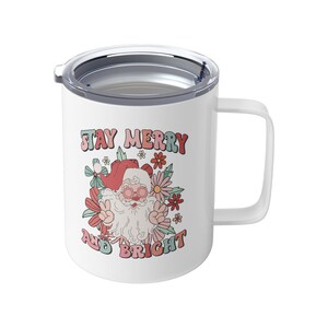 Stay Merry & Bright Sunglass Santa Sipper Lid Mug