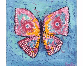 Butterfly Art Print - Colorful Insect Design, Limited Edition